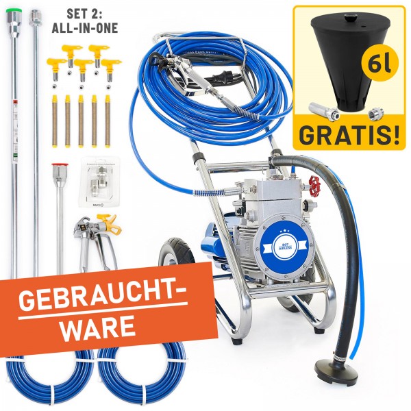 Gebrauchtware | Farbsprühgerät | Profi-Hochdruck-Membranpumpe