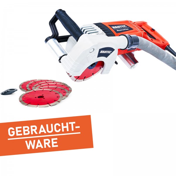 Gebrauchtware | Mauernutfräse | 2400Watt | inkl. 6x Diamantscheiben | Mauerschlitzfräse | Mauerfräse