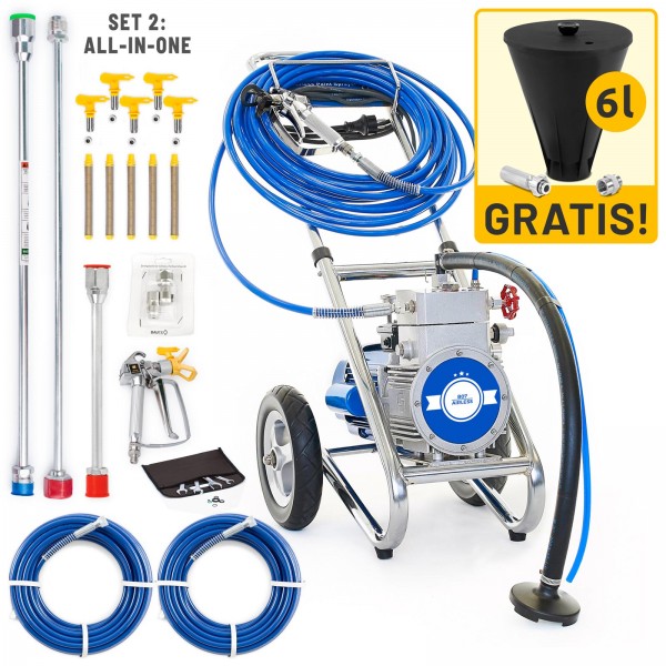 BAUTEC Farbsprühgerät | Profi- Hochdruck - Membranpumpe