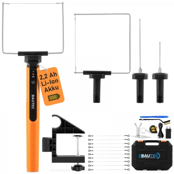 BAUTEC 4-in-1 Akku-Styroporschneider im 23-tlg. Kofferset